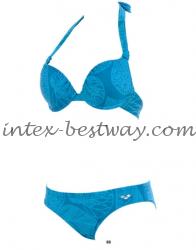 Arena TONAL LEAVES PLEATS PUSH UP